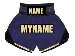 Shorts Boxe Anglaise Personnalisé : KNBSH-022-Marine